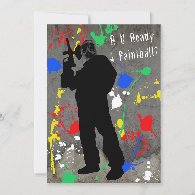 Convite R U aprontam o Paintball 4? (Frente)