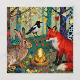 Convite Rabbit, Magpie, Fox and “The Golden Goose Egg”