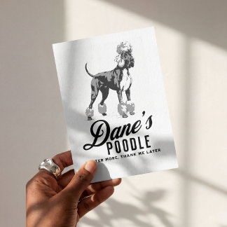 Convite Raça mista de Poodle Great Dane: castração mais!
