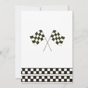Convite Race Car Birthday Invitation