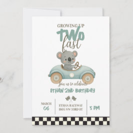 Convite Race On Over – Car-Themed Birthday Invite
