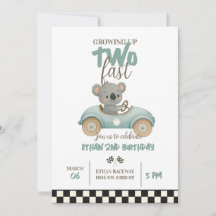 Convite Race On Over – Car-Themed Birthday Invite