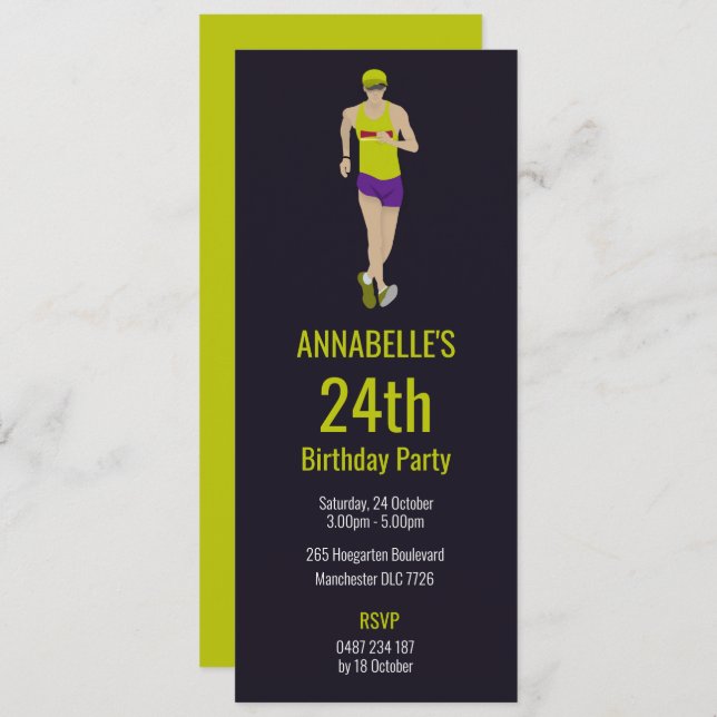 Convite Race Walking (Frente/Verso)