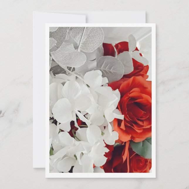 Convite Radiant Rose Wedding Invitation (Frente)