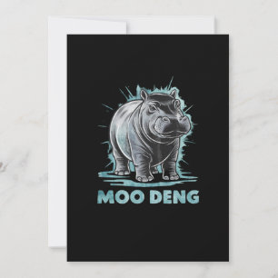 Convite Radiante Hippo Moo Deng