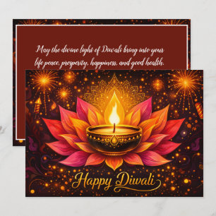 Convite Radioso Deleite de Diwali