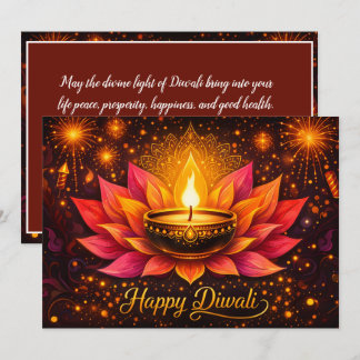 Convite Radioso Deleite de Diwali
