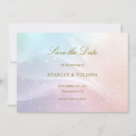 Convite Rainbow Gradient Invitation | Elegant Pastel Spark