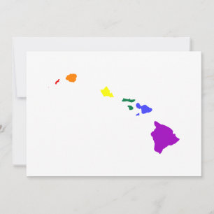 Convite Rainbow Havaiano