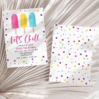 Rainbow Ice Pop Vamos Chill Verão Aniversário