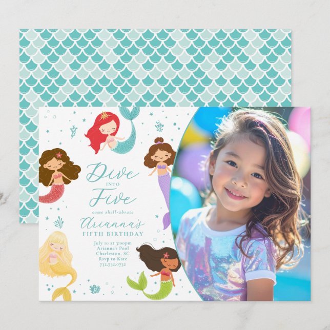 Convite Rainbow mergulha em cinco anos de Sereia (Frente/Verso)