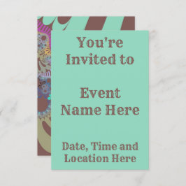 Convite Rainbow Mod Castanho