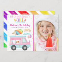 Rainbow Sorvete Caminhão - Aniversário