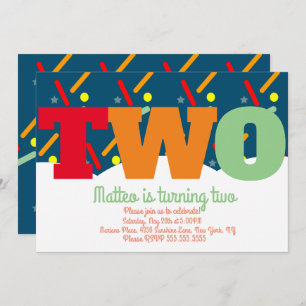 Convite Rainbow Sprinkles Colorida Festa de aniversário