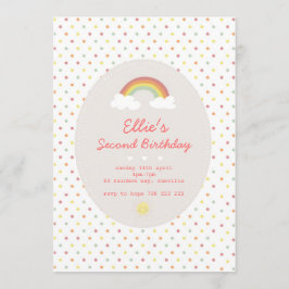 Convite Rainbows e Sunshine