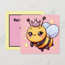 Convite Rainha Abelha Cartoon Caprichosa Fofa