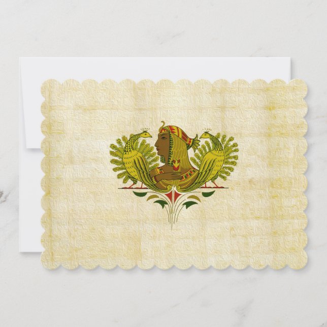 Convite rainha Cleopatra (Frente)