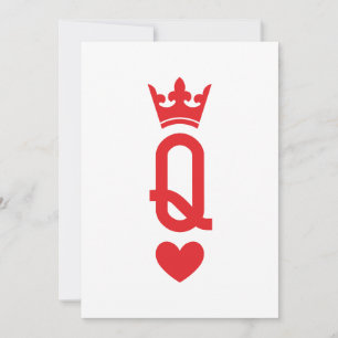 Convite Rainha das cartas