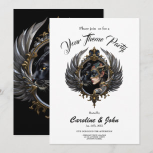 Convite Rainha das Sombras – Emblema do Espírito da Panter