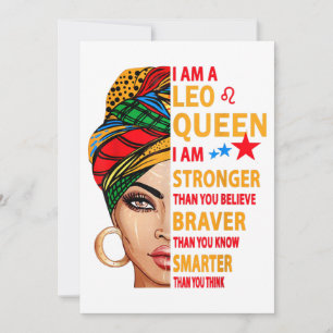 Convite Rainha de Leão Eu sou mais forte presente engraçad