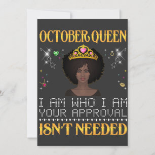 Convite rainha de outubro eu sou quem sou sua aprovação nã