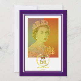 Convite Rainha Elizabeth II reinante