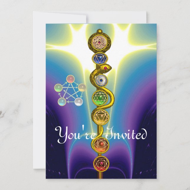 CONVITE RAIO DE ASCLEPIUS 7 CHAKRAS,YOGA, ENERGIA ESPIRITU (Frente)