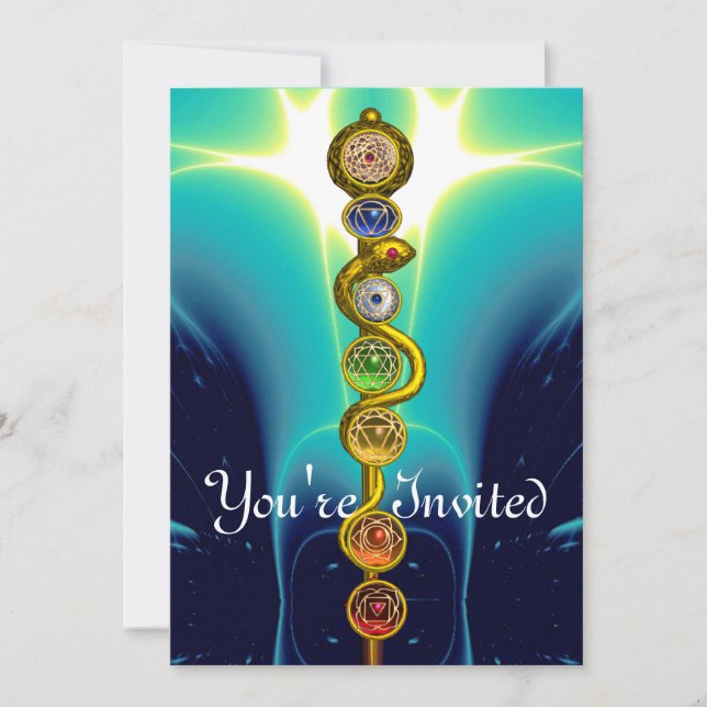 CONVITE RAIO DE ASCLEPIUS 7 CHAKRAS,YOGA, ENERGIA ESPIRITU (Frente)