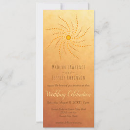 Convite Raios solares de luz solar mandala