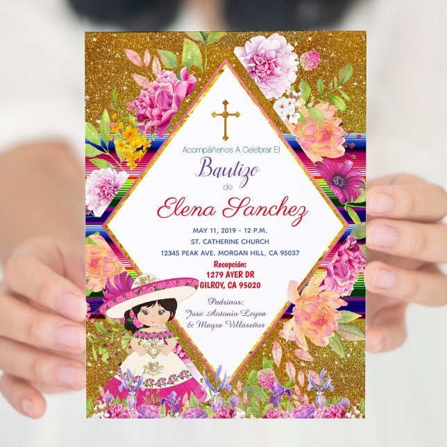 Convite Raiz Bautizo Baptism Língua Espanhola (Criador carregado)