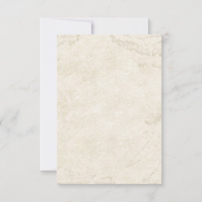 Convite Raízes de Árvore Enroladas Pergaminho Antigo Númer (Frente)