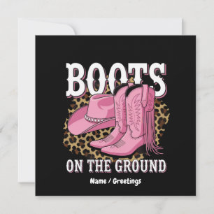 Convite Raízes no Ground Western Cowgirl Linedance