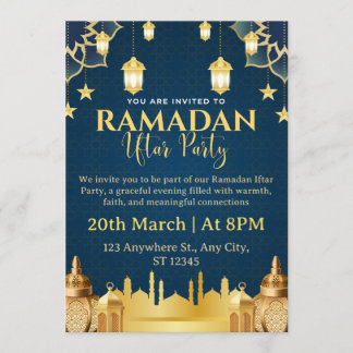 Convite Ramadan Iftar Invitation Card