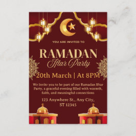 Convite Ramadan Iftar Invitation Card