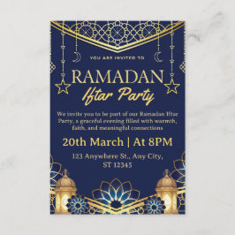 Convite Ramadan Iftar Invitation Card