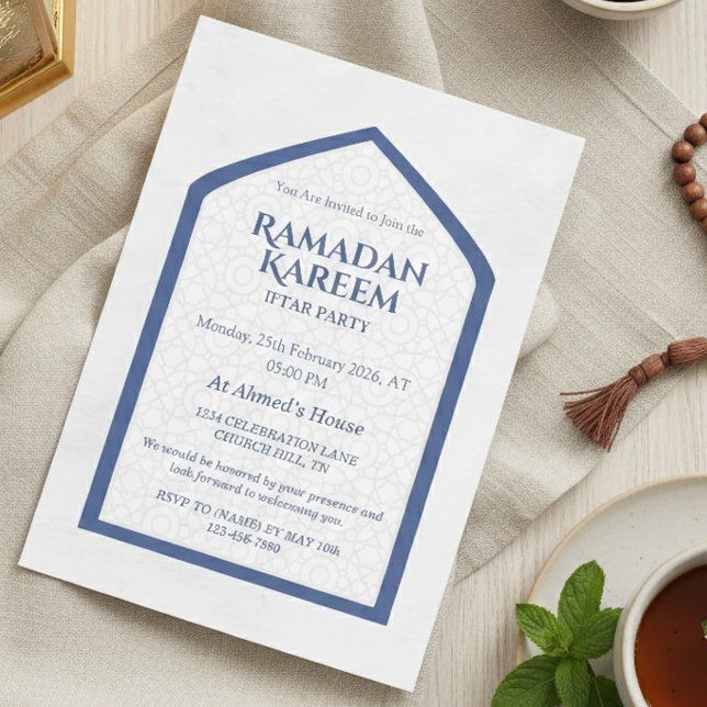 Convite Ramadan Kareem Iftar Invitation Personalized (Criador carregado)