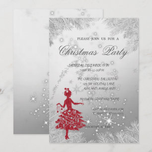 Convite Ramais de Árvore,Festa de Natal Corporativa