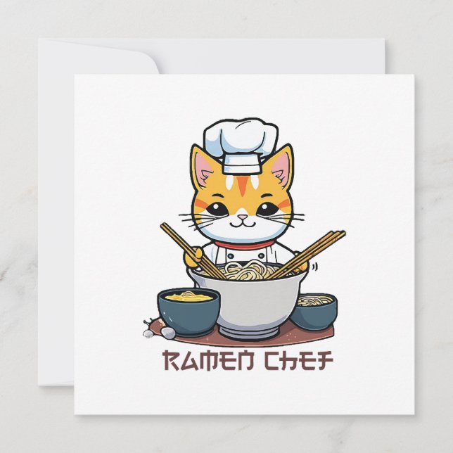 Convite Ramen Chef (Verso)