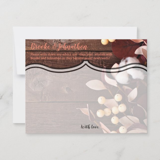 Convite Ramificação de Algodão da Placa de Aconselhamento  (Frente)