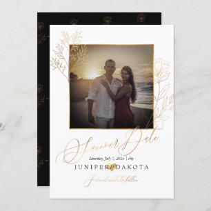 Convite Ramificação Dourada do PixDezines Lisianthus+Delic