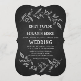 Convite Ramificações Curvas | Casamento de quadro