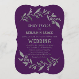 Convite Ramificações Curvas | Silver Wedding