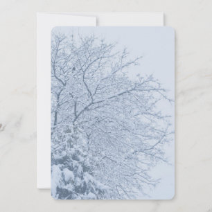 Convite Ramificações da Árvore de Neve de inverno