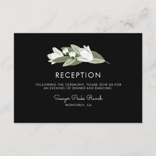 Convite Raminhos de Florais Brancas para Casamento Recepçã