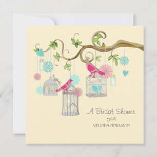 Convite Ramo de árvore floral do redemoinho do frasco de