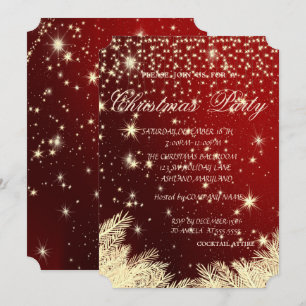 Convite Ramos de árvore de Natal,Festa de Natal corporativ