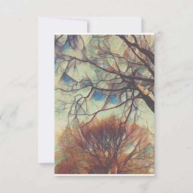 Convite Ramos de Vidros Coloridos (Frente)