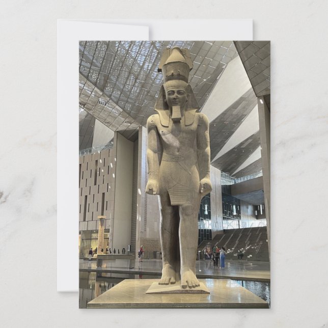 Convite Ramsés II | Rei do Egito faraó antigo  (Frente)