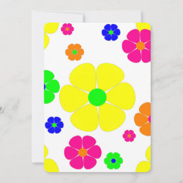 Convite ranhura floral do modelo vintage