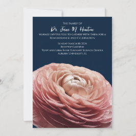 Convite Ranunculus Funeral Memorial 011124E